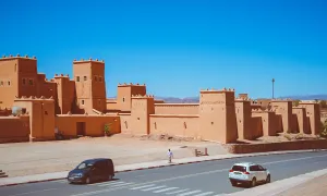sand-colored buildings in Morocco