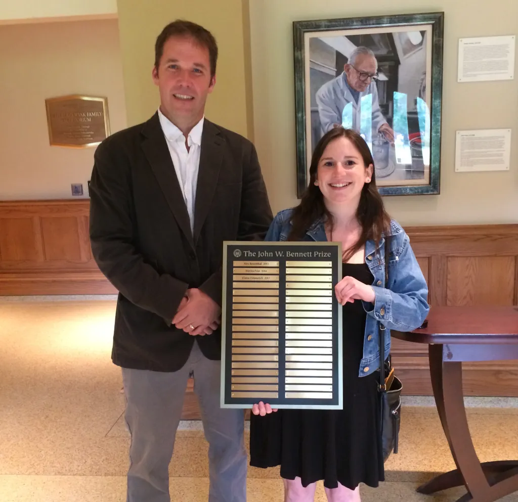 Elaine Emmerich accepting an award