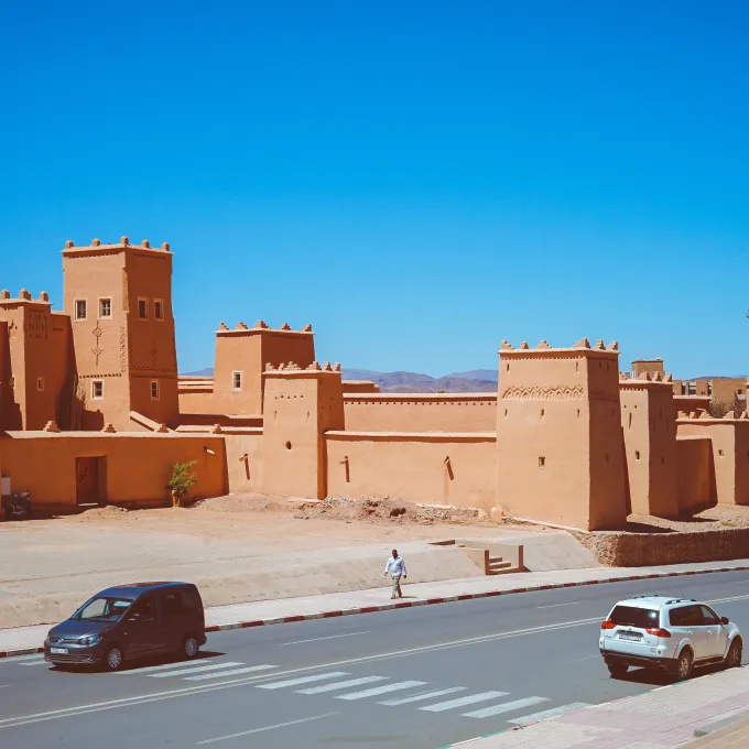 sand-colored buildings in Morocco
